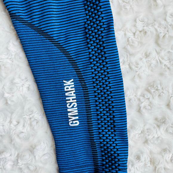 Gymshark Sport Seamless Breathable High Waisted Force Blue Leggings Size Small - Picture 7 of 14